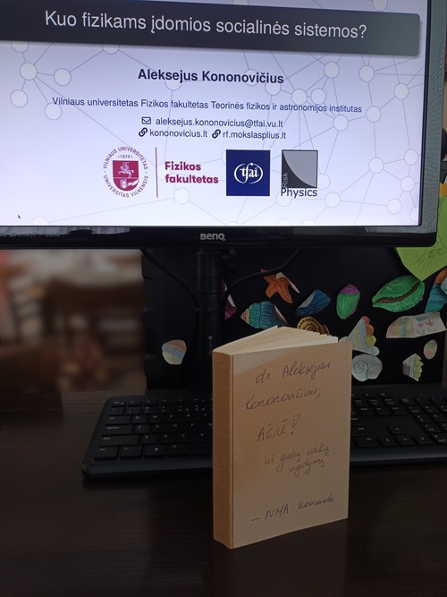 first slide and small gift from the
organizers